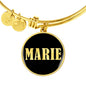 Marie v02 - 18k Gold Finished Bangle Bracelet