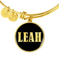 Leah v02 - 18k Gold Finished Bangle Bracelet