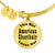American Shorthair v2 - 18k Gold Finished Bangle Bracelet