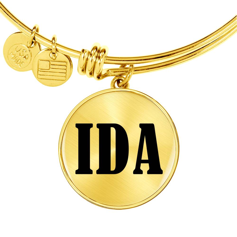 Ida v01 - 18k Gold Finished Bangle Bracelet