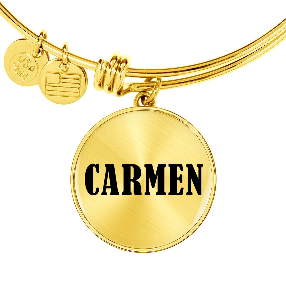 Carmen v01 - 18k Gold Finished Bangle Bracelet