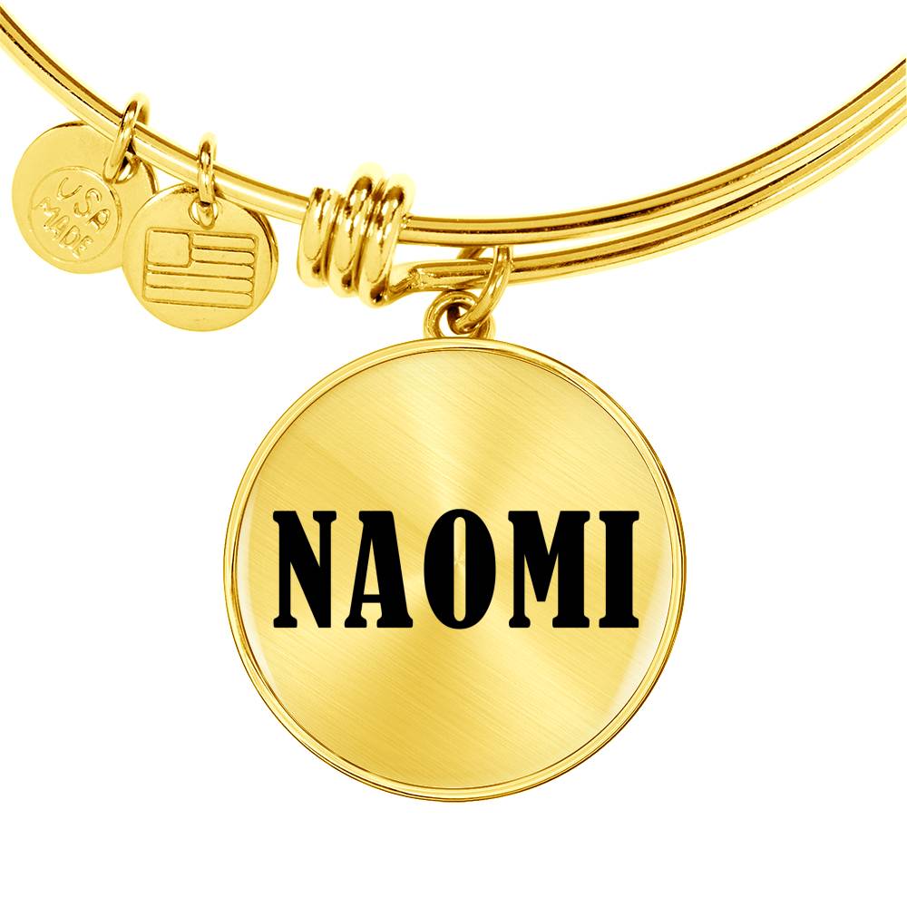 Naomi v01 - 18k Gold Finished Bangle Bracelet