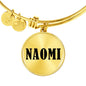 Naomi v01 - 18k Gold Finished Bangle Bracelet