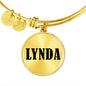 Lynda v01 - 18k Gold Finished Bangle Bracelet