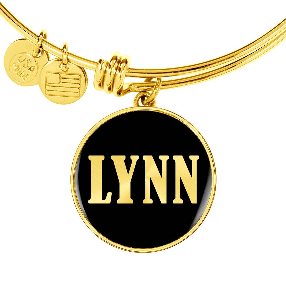 Lynn v02 - 18k Gold Finished Bangle Bracelet