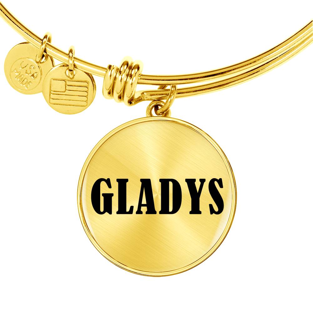 Gladys v01 - 18k Gold Finished Bangle Bracelet