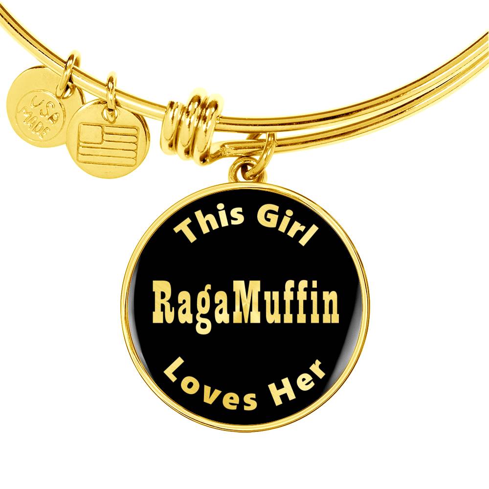 RagaMuffin v2 - 18k Gold Finished Bangle Bracelet