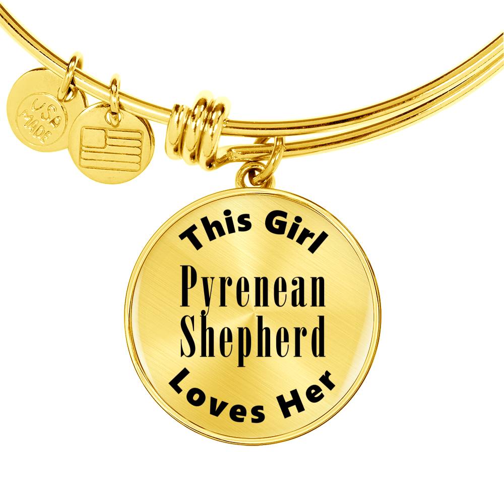 Pyrenean Shepherd - 18k Gold Finished Bangle Bracelet