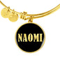 Naomi v02 - 18k Gold Finished Bangle Bracelet