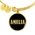 Amelia v02 - 18k Gold Finished Bangle Bracelet