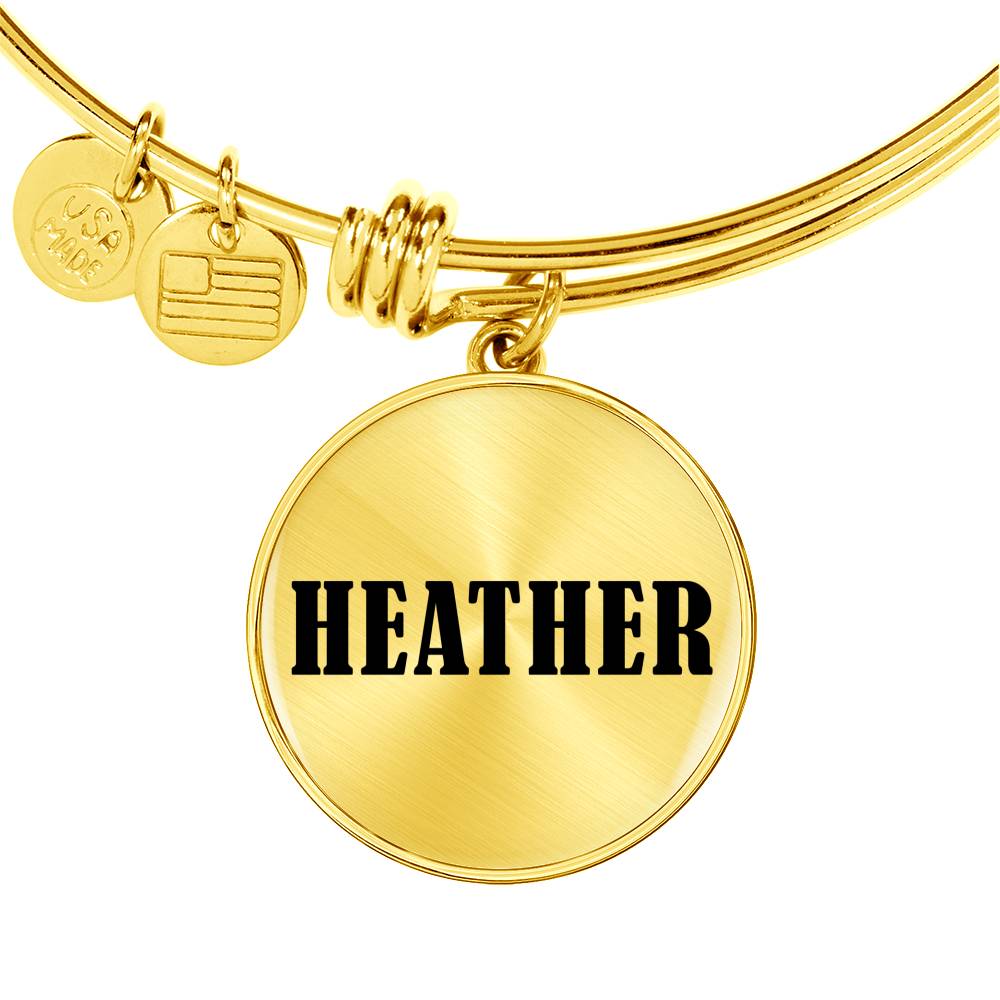 Heather v01 - 18k Gold Finished Bangle Bracelet