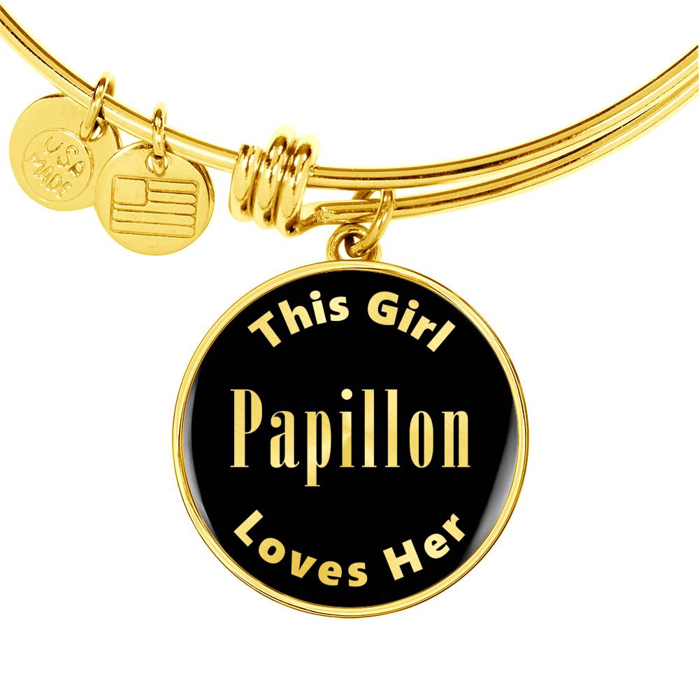 Papillon v2 - 18k Gold Finished Bangle Bracelet