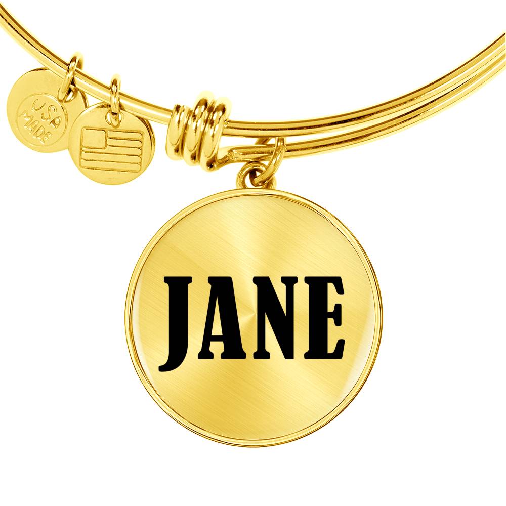 Jane v01 - 18k Gold Finished Bangle Bracelet