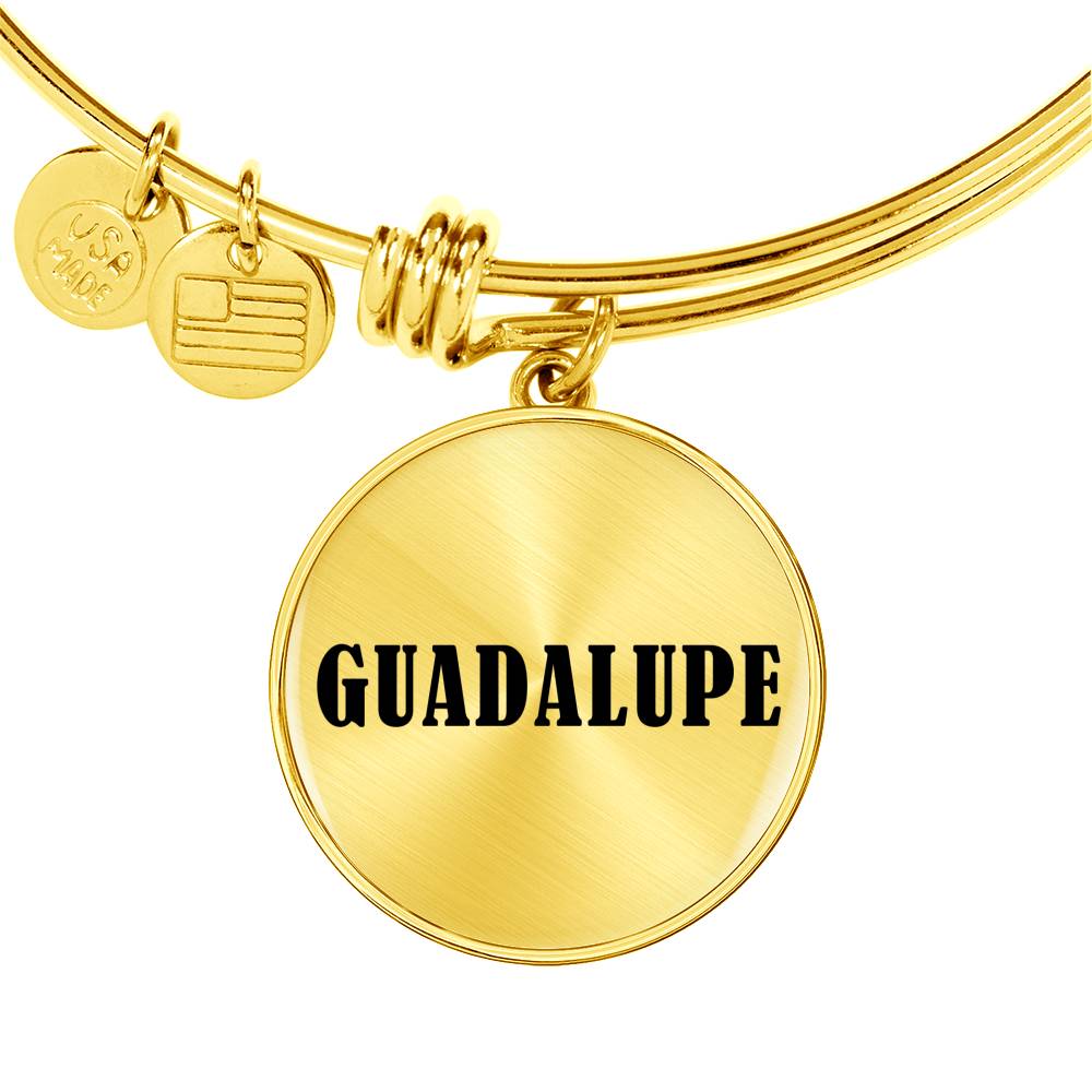 Guadalupe v01 - 18k Gold Finished Bangle Bracelet