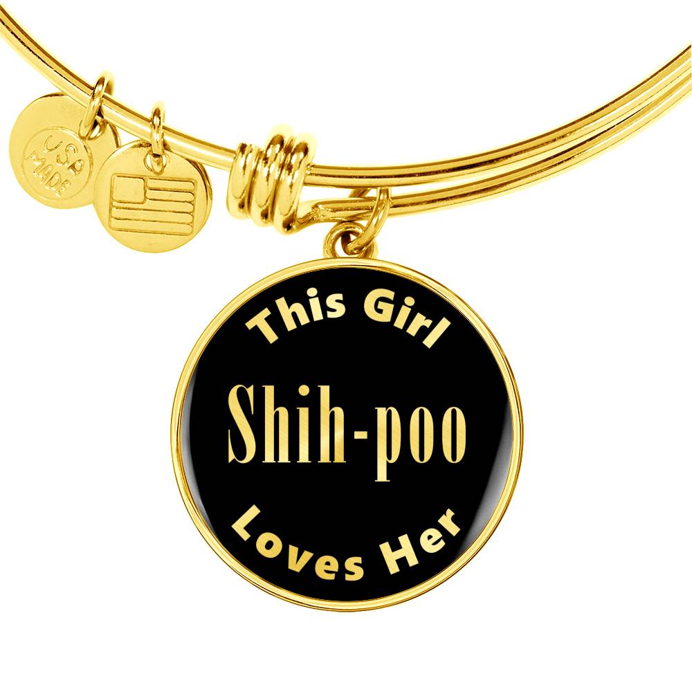Shih-poo v2 - 18k Gold Finished Bangle Bracelet