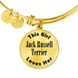 Jack Russell Terrier - 18k Gold Finished Bangle Bracelet