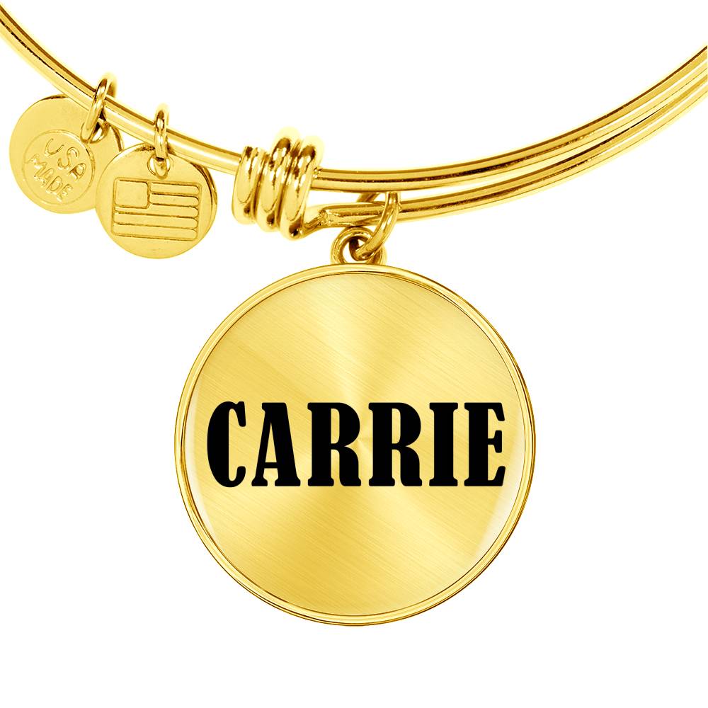 Carrie v01 - 18k Gold Finished Bangle Bracelet