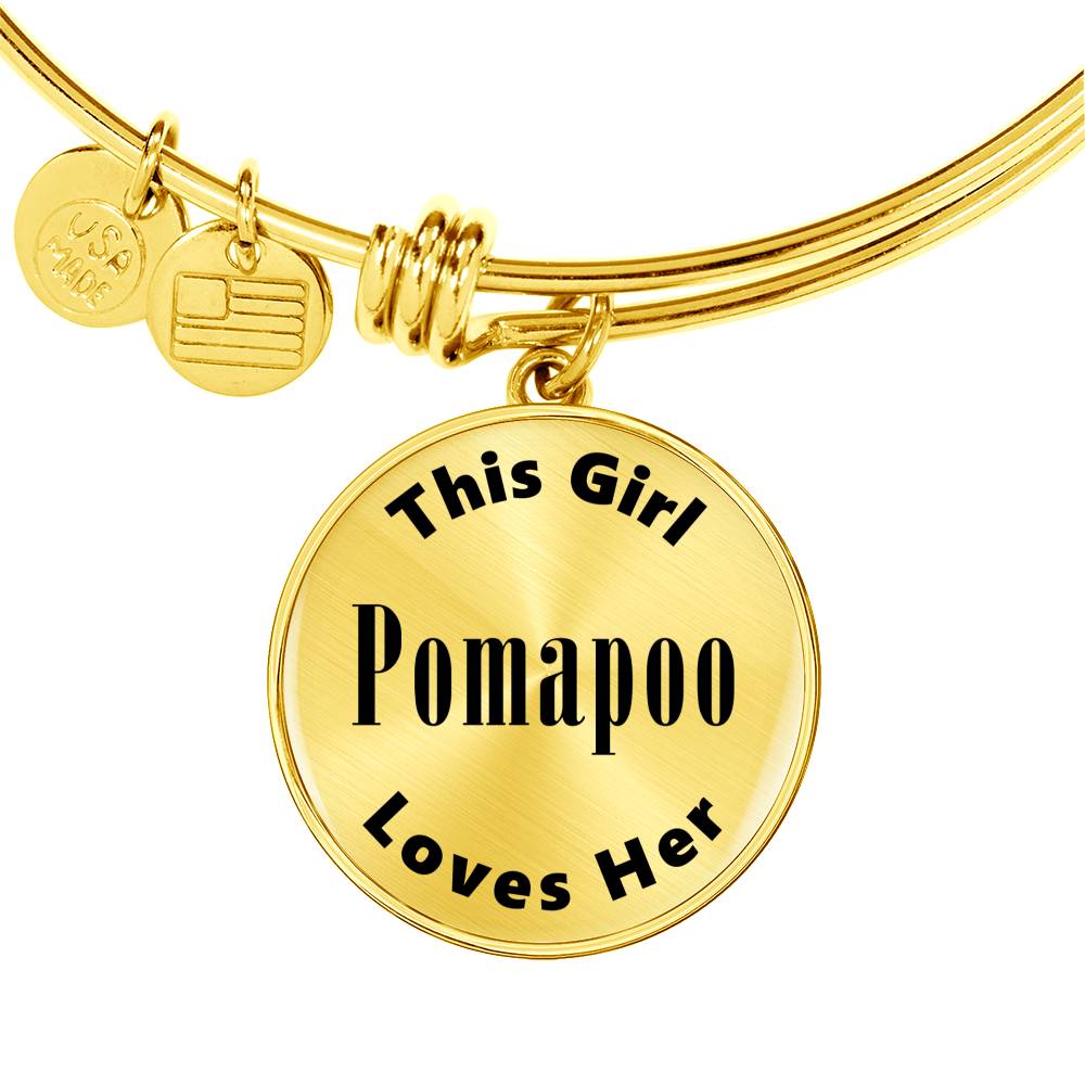 Pomapoo - 18k Gold Finished Bangle Bracelet