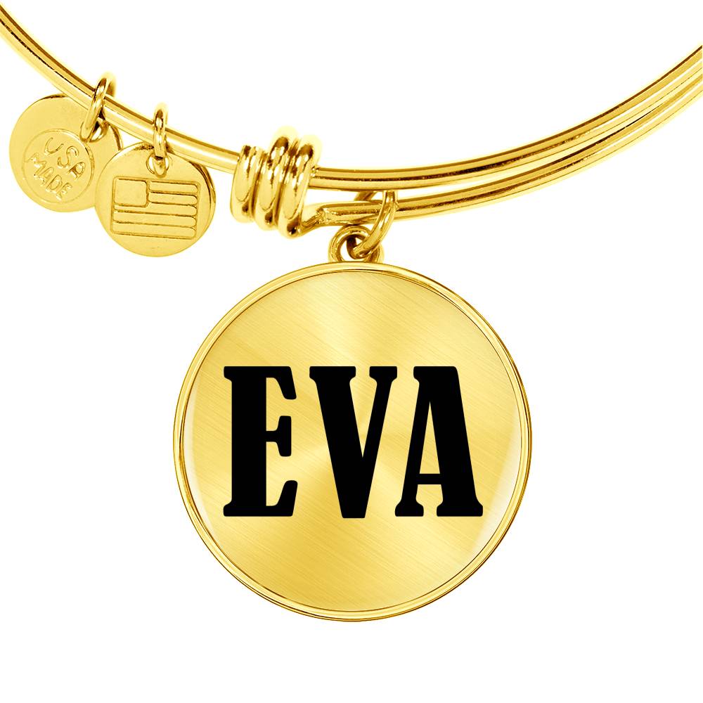 Eva v01 - 18k Gold Finished Bangle Bracelet