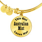 Australian Mist - 18k Gold Finished Bangle Bracelet