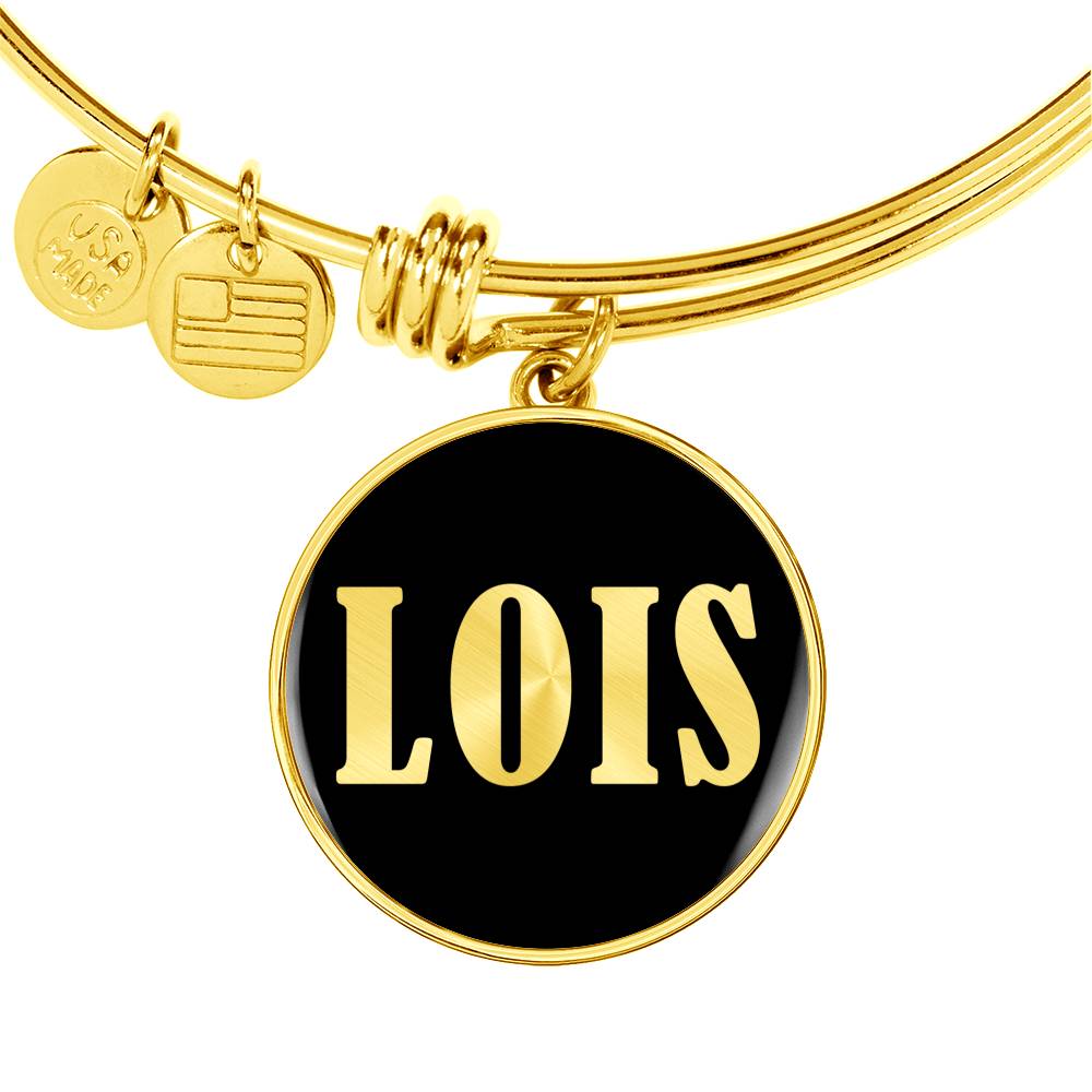 Lois v02 - 18k Gold Finished Bangle Bracelet