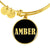 Amber v02 - 18k Gold Finished Bangle Bracelet