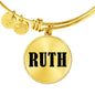 Ruth v01 - 18k Gold Finished Bangle Bracelet