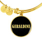 Geraldine v02 - 18k Gold Finished Bangle Bracelet