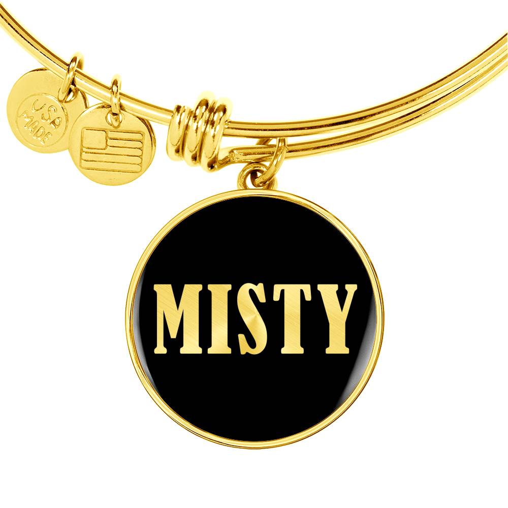 Misty v02 - 18k Gold Finished Bangle Bracelet