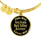 Nova Scotia Duck Tolling Retriever v2 - 18k Gold Finished Bangle Bracelet