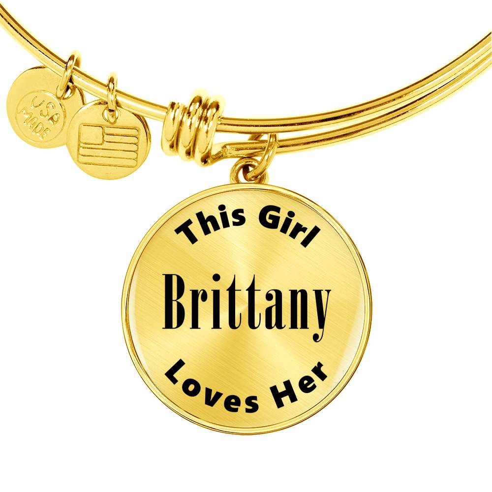 Brittany v2 - 18k Gold Finished Bangle Bracelet