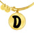 Initial D v1b - 18k Gold Finished Bangle Bracelet