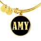 Amy v02 - 18k Gold Finished Bangle Bracelet