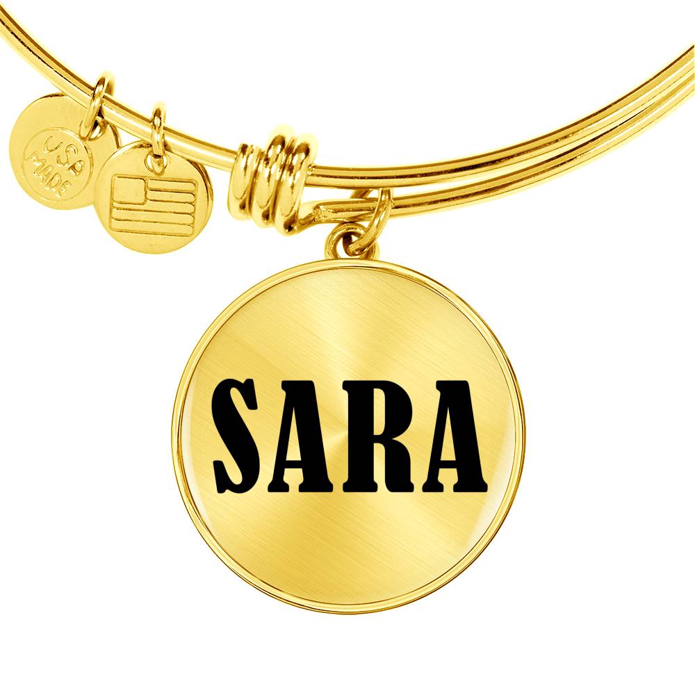 Sara v01 - 18k Gold Finished Bangle Bracelet