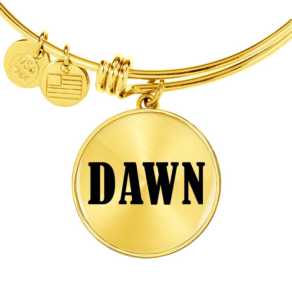 Dawn v01 - 18k Gold Finished Bangle Bracelet