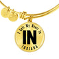 Heart In Indiana v01 - 18k Gold Finished Bangle Bracelet