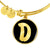 Initial D v2b - 18k Gold Finished Bangle Bracelet