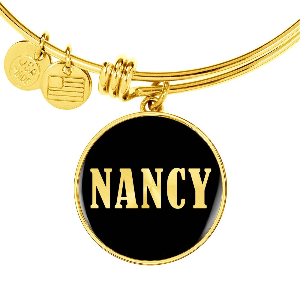 Nancy v02 - 18k Gold Finished Bangle Bracelet