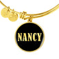 Nancy v02 - 18k Gold Finished Bangle Bracelet