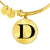 Initial D v1a - 18k Gold Finished Bangle Bracelet