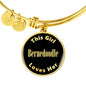 Bernedoodle v2 - 18k Gold Finished Bangle Bracelet