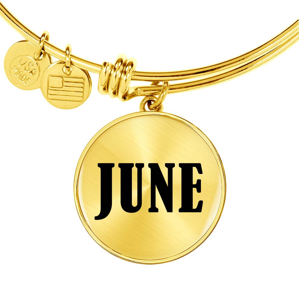 June v01 - 18k Gold Finished Bangle Bracelet