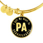 Heart In Pennsylvania v02 - 18k Gold Finished Bangle Bracelet