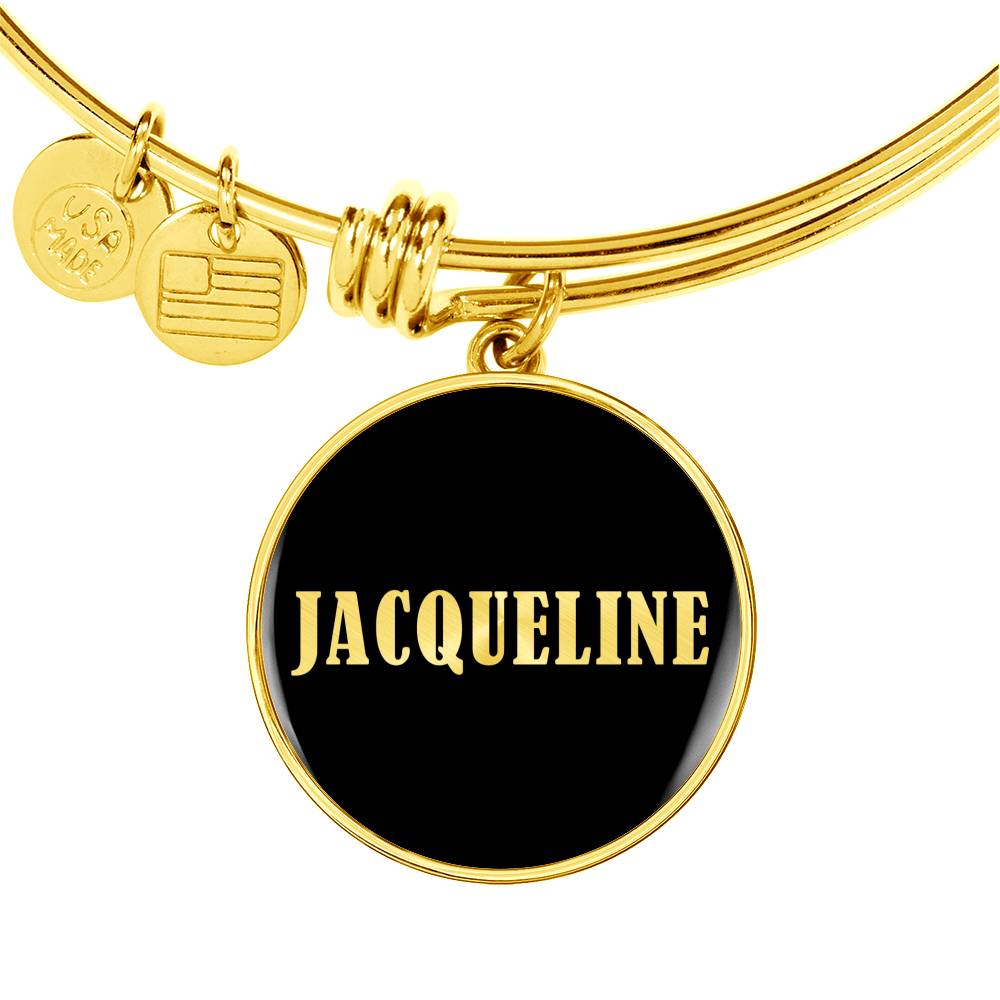 Jacqueline v02 - 18k Gold Finished Bangle Bracelet