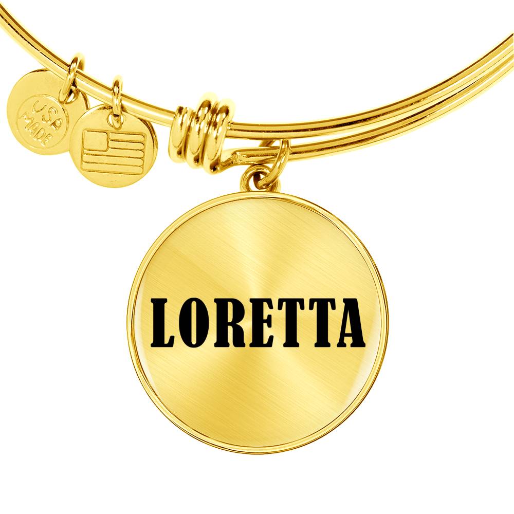 Loretta v01 - 18k Gold Finished Bangle Bracelet
