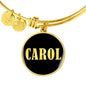 Carol v02 - 18k Gold Finished Bangle Bracelet