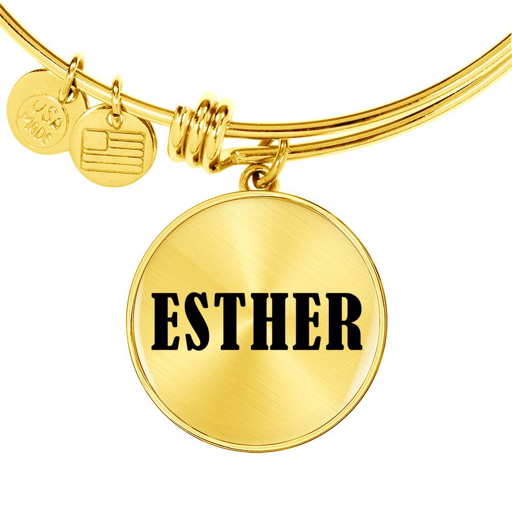 Esther v01 - 18k Gold Finished Bangle Bracelet