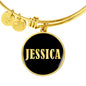 Jessica v02 - 18k Gold Finished Bangle Bracelet