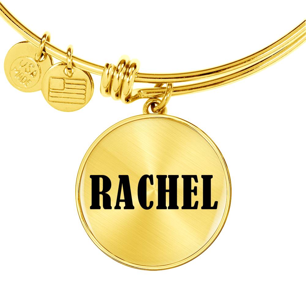 Rachel v01 - 18k Gold Finished Bangle Bracelet