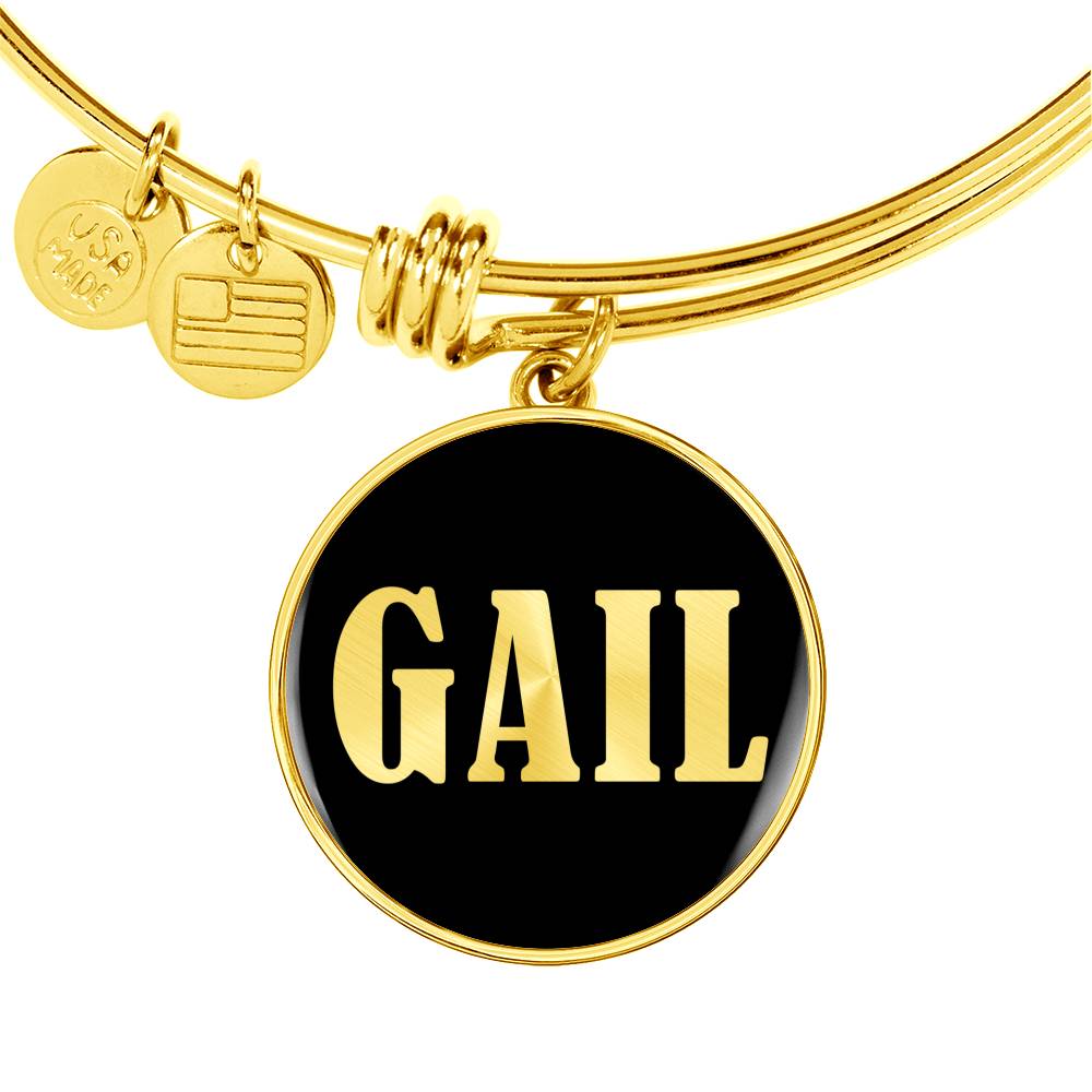 Gail v02 - 18k Gold Finished Bangle Bracelet